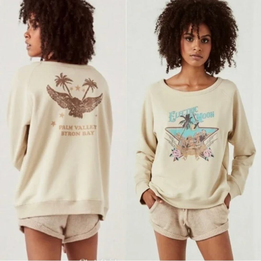 Spell & The Gypsy Electric Moon Sloppy Joe Sweater Womens Small